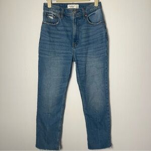 Abercrombie & Fitch Women’s The Ankle Straight Ultra High Rise Jeans 2/26 Reg
